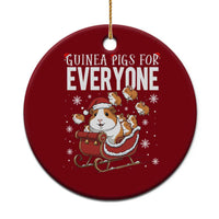 Christmas Guinea Pigs For Everyone Ceramic Ornament Funny Cavy Lover Gift - Wonder Print Shop