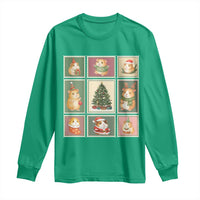 Tis The Season To Be Wheeky Long Sleeve Shirt Christmas Guinea Pig Gift - Wonder Print Shop