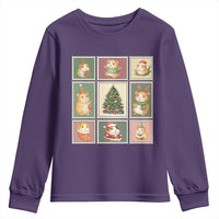 Tis The Season To Be Wheeky Youth Sweatshirt Christmas Guinea Pig Gift - Wonder Print Shop
