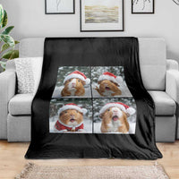 Funny Guinea Pig With Santa Hat Photobooth Throw Blanket Christmas Gift - Wonder Print Shop