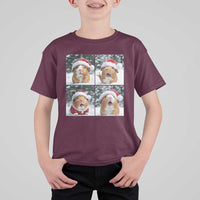 Funny Guinea Pig With Santa Hat Photobooth T Shirt For Kid Christmas Gift - Wonder Print Shop