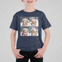 Funny Guinea Pig With Santa Hat Photobooth T Shirt For Kid Christmas Gift - Wonder Print Shop