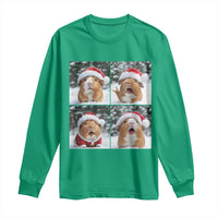 Funny Guinea Pig With Santa Hat Photobooth Long Sleeve Shirt Christmas Gift - Wonder Print Shop
