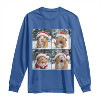 Funny Guinea Pig With Santa Hat Photobooth Long Sleeve Shirt Christmas Gift - Wonder Print Shop