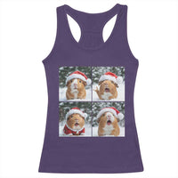 Funny Guinea Pig With Santa Hat Photobooth Racerback Tank Top Christmas Gift - Wonder Print Shop