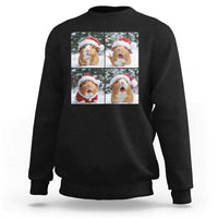 Funny Guinea Pig With Santa Hat Photobooth Sweatshirt Christmas Gift - Wonder Print Shop