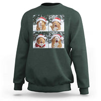 Funny Guinea Pig With Santa Hat Photobooth Sweatshirt Christmas Gift - Wonder Print Shop