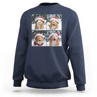 Funny Guinea Pig With Santa Hat Photobooth Sweatshirt Christmas Gift - Wonder Print Shop