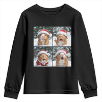 Funny Guinea Pig With Santa Hat Photobooth Youth Sweatshirt Christmas Gift - Wonder Print Shop