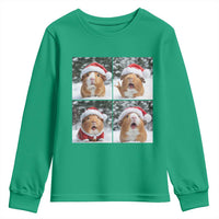 Funny Guinea Pig With Santa Hat Photobooth Youth Sweatshirt Christmas Gift - Wonder Print Shop