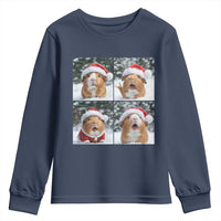Funny Guinea Pig With Santa Hat Photobooth Youth Sweatshirt Christmas Gift - Wonder Print Shop