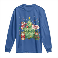 Wheek Wheek Guinea Pig Christmas Outfit Long Sleeve Shirt Cavy Lover Gift - Wonder Print Shop