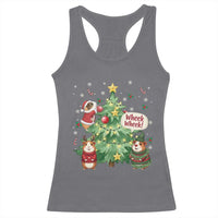 Wheek Wheek Guinea Pig Christmas Outfit Racerback Tank Top Cavy Lover Gift - Wonder Print Shop