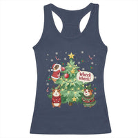 Wheek Wheek Guinea Pig Christmas Outfit Racerback Tank Top Cavy Lover Gift - Wonder Print Shop