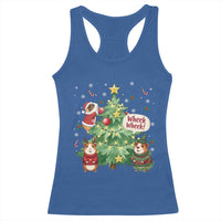 Wheek Wheek Guinea Pig Christmas Outfit Racerback Tank Top Cavy Lover Gift - Wonder Print Shop