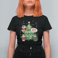 Wheek Wheek Guinea Pig Christmas Outfit T Shirt For Women Cavy Lover Gift - Wonder Print Shop
