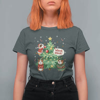 Wheek Wheek Guinea Pig Christmas Outfit T Shirt For Women Cavy Lover Gift - Wonder Print Shop