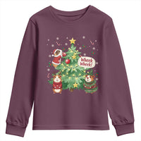 Wheek Wheek Guinea Pig Christmas Outfit Youth Sweatshirt Cavy Lover Gift - Wonder Print Shop