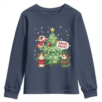Wheek Wheek Guinea Pig Christmas Outfit Youth Sweatshirt Cavy Lover Gift - Wonder Print Shop