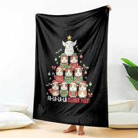 Fa La La La Guinea Pigs Throw Blanket Funny Christmas Cavy Lover Gift - Wonder Print Shop