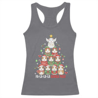 Fa La La La Guinea Pigs Racerback Tank Top Funny Christmas Cavy Lover Gift - Wonder Print Shop