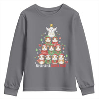 Fa La La La Guinea Pigs Youth Sweatshirt Funny Christmas Cavy Lover Gift - Wonder Print Shop