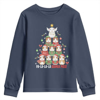 Fa La La La Guinea Pigs Youth Sweatshirt Funny Christmas Cavy Lover Gift - Wonder Print Shop