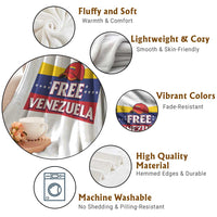 Free Venezuela Flag Patriotic Throw Blanket Venezuela Pride - Wonder Print Shop