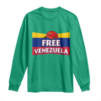 Free Venezuela Flag Patriotic Long Sleeve Shirt Venezuela Pride - Wonder Print Shop