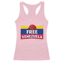 Free Venezuela Flag Patriotic Racerback Tank Top Venezuela Pride - Wonder Print Shop