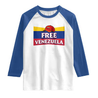 Free Venezuela Flag Patriotic Raglan Shirt Venezuela Pride - Wonder Print Shop