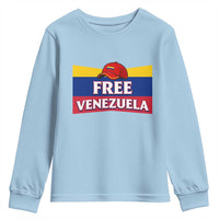 Free Venezuela Flag Patriotic Youth Sweatshirt Venezuela Pride - Wonder Print Shop
