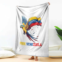 American Venezuela Support Freedom Throw Blanket Venezuelan Free - Wonder Print Shop