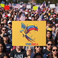 American Venezuela Support Freedom Protest Sign Venezuelan Free - Wonder Print Shop