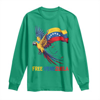 American Venezuela Support Freedom Long Sleeve Shirt Venezuelan Free - Wonder Print Shop