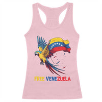 American Venezuela Support Freedom Racerback Tank Top Venezuelan Free - Wonder Print Shop