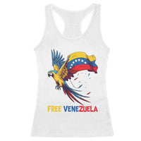 American Venezuela Support Freedom Racerback Tank Top Venezuelan Free - Wonder Print Shop