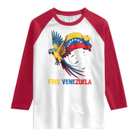 American Venezuela Support Freedom Raglan Shirt Venezuelan Free - Wonder Print Shop