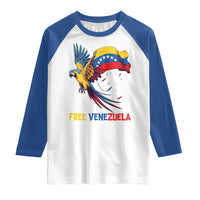 American Venezuela Support Freedom Raglan Shirt Venezuelan Free - Wonder Print Shop