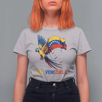 American Venezuela Support Freedom T Shirt For Women Venezuelan Free - Wonder Print Shop
