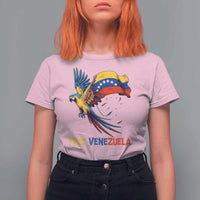 American Venezuela Support Freedom T Shirt For Women Venezuelan Free - Wonder Print Shop