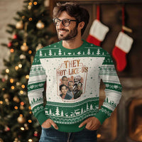 They Not Like Us Ugly Christmas Sweater African American History Leaders