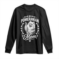 Vintage Pom Dog Mom Long Sleeve Shirt Pomeranian Lover Gift