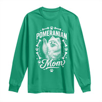 Vintage Pom Dog Mom Long Sleeve Shirt Pomeranian Lover Gift