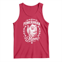 Vintage Pom Dog Mom Tank Top Pomeranian Lover Gift