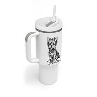 Yorkshire Terrier Mom Tumbler With Handle Cute Yorkie Mama Puppy Gift
