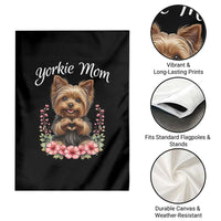 Cute Yorkie Mama Garden Flag Yorkshire Terrier Dog Lover