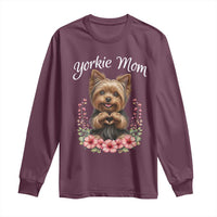Cute Yorkie Mama Long Sleeve Shirt Yorkshire Terrier Dog Lover
