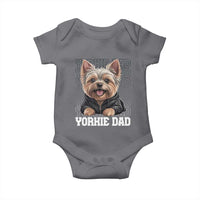 Proud Yorkshire Terrier Dad Baby Onesie Fathers Day Dog Lover Gift