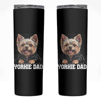 Proud Yorkshire Terrier Dad Skinny Tumbler Fathers Day Dog Lover Gift